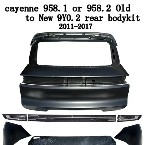 2011-2017 Porsche Cayenne 958.1 958.2 Старый до нового заднего диффузора 9y0 Bodykit