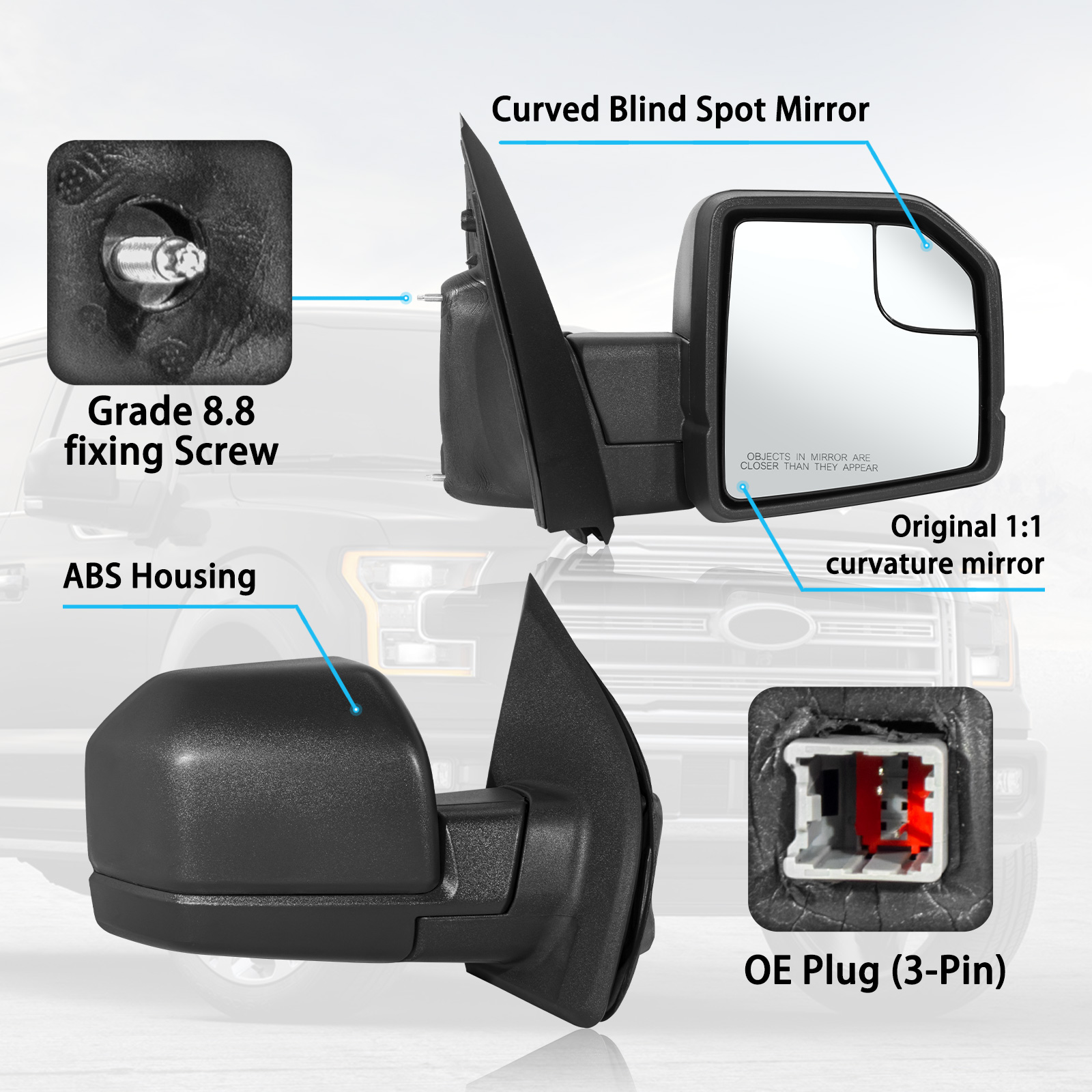 Ford F150 Side Mirror -8